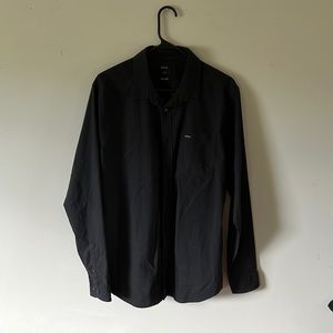 Large RVCA black button up shirt